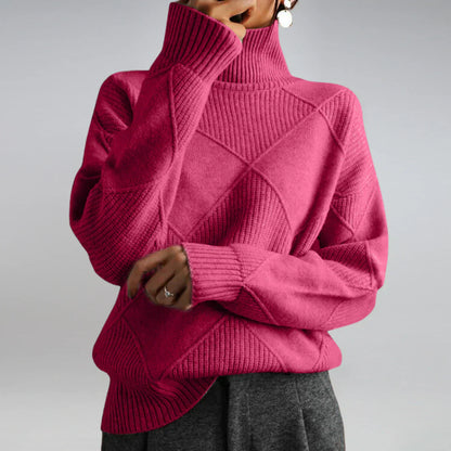 Jersey de cachemira de cuello alto | Ilse