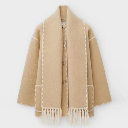 Viona™ | Chaqueta de capa de lana acogedora