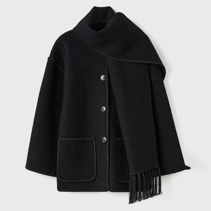 Viona™ | Chaqueta de capa de lana acogedora