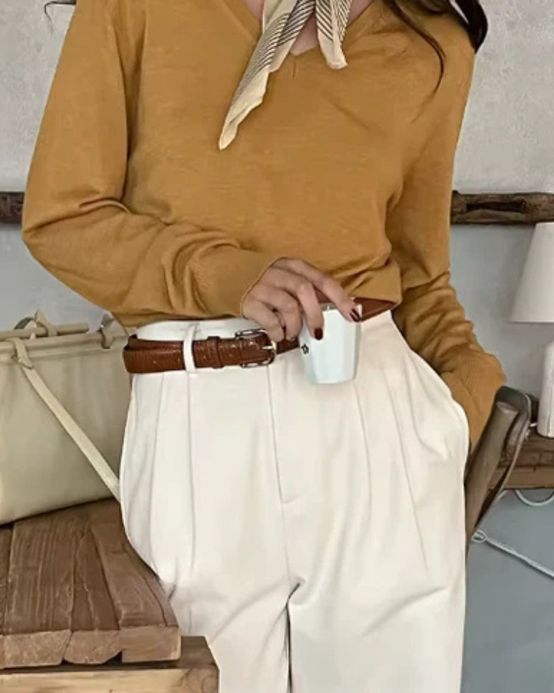 Adele | Pantalones sastre pata ancha | Business Chic | Tejido de lujo