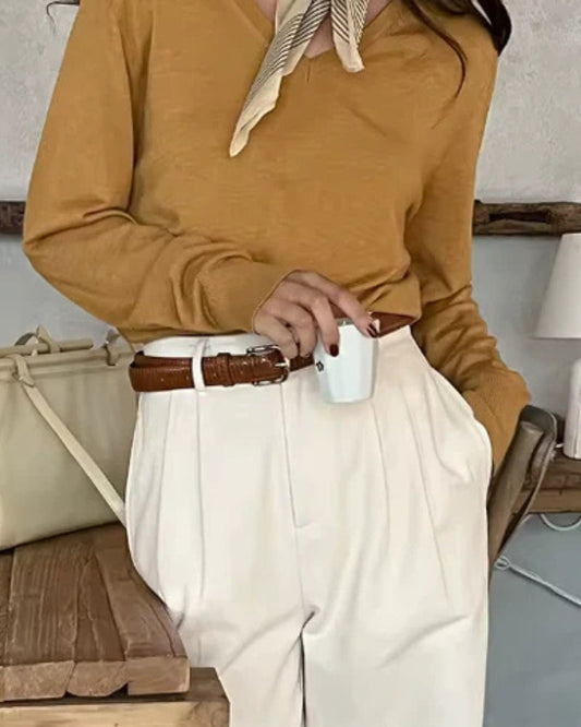 Adele | Pantalones sastre pata ancha | Business Chic | Tejido de lujo