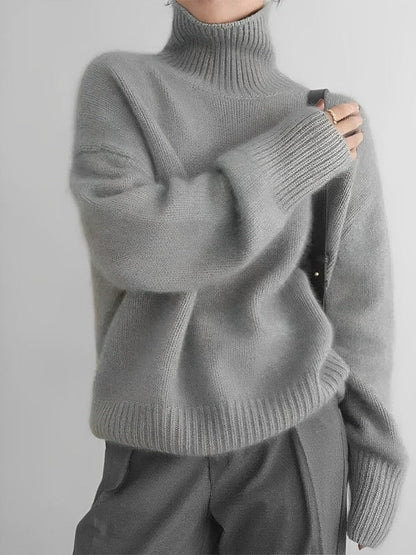 Zadie | jersey de cuello alto de cachemira