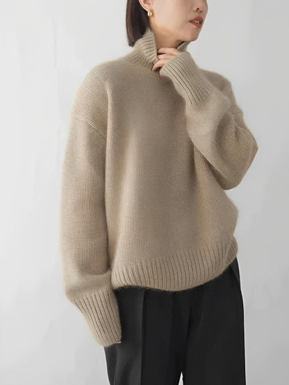 Zadie | jersey de cuello alto de cachemira