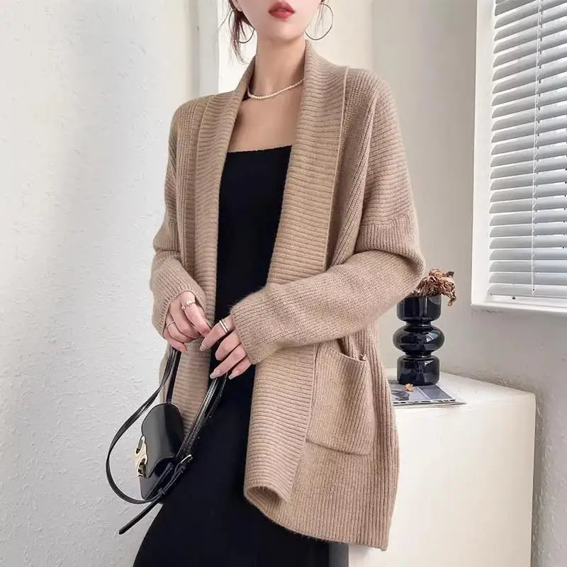 Clara | Cárdigan largo clásico de mujer