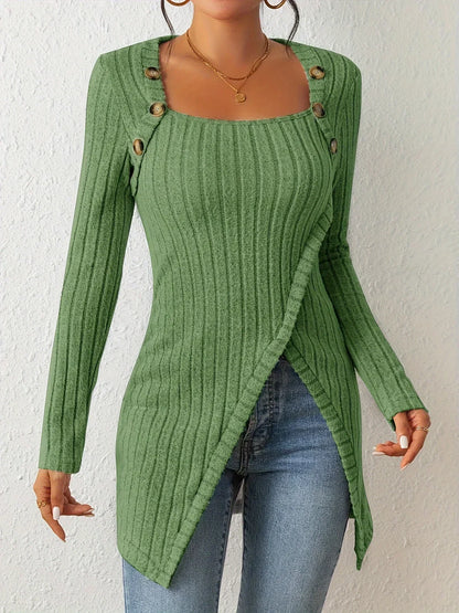 Megan - Jersey asimétrico de mujer