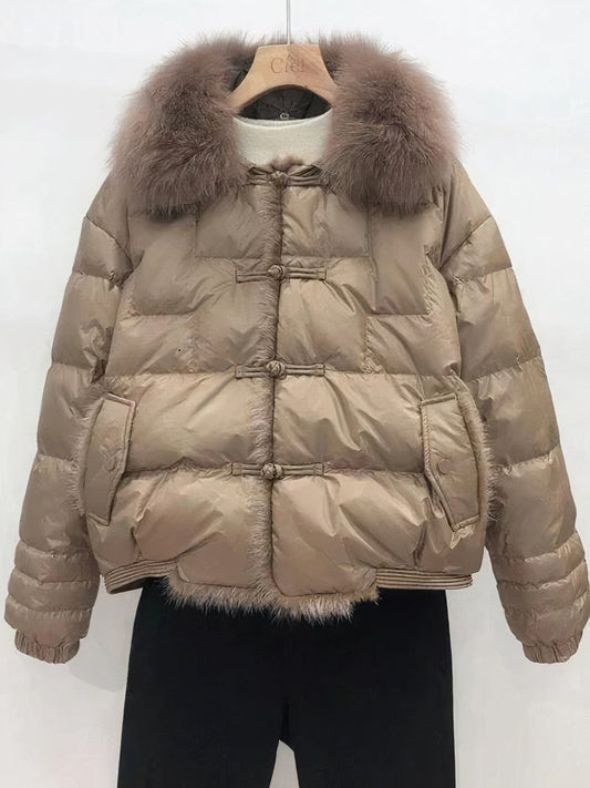 Abrigo puffer cálido y vintage para mujer | Jara