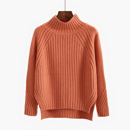 Lina - Jersey de punto con cuello redondo para mujer