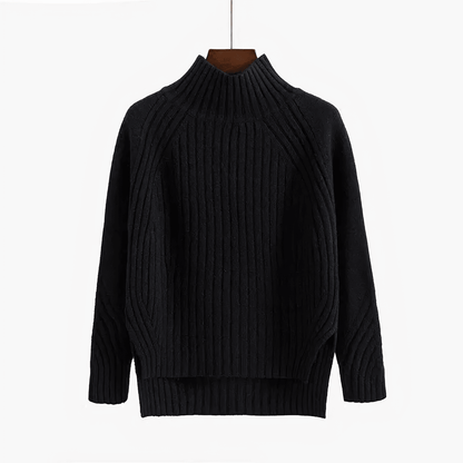 Lina - Jersey de punto con cuello redondo para mujer