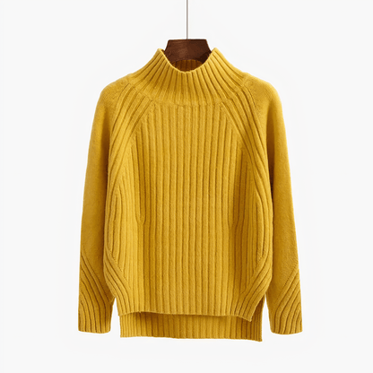 Lina - Jersey de punto con cuello redondo para mujer