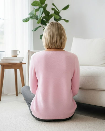 Mila | Jersey de mujer de manga larga, sencillo, elegante y cómodo