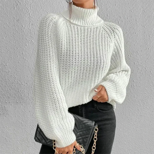 Jersey de punto de manga larga para mujer
