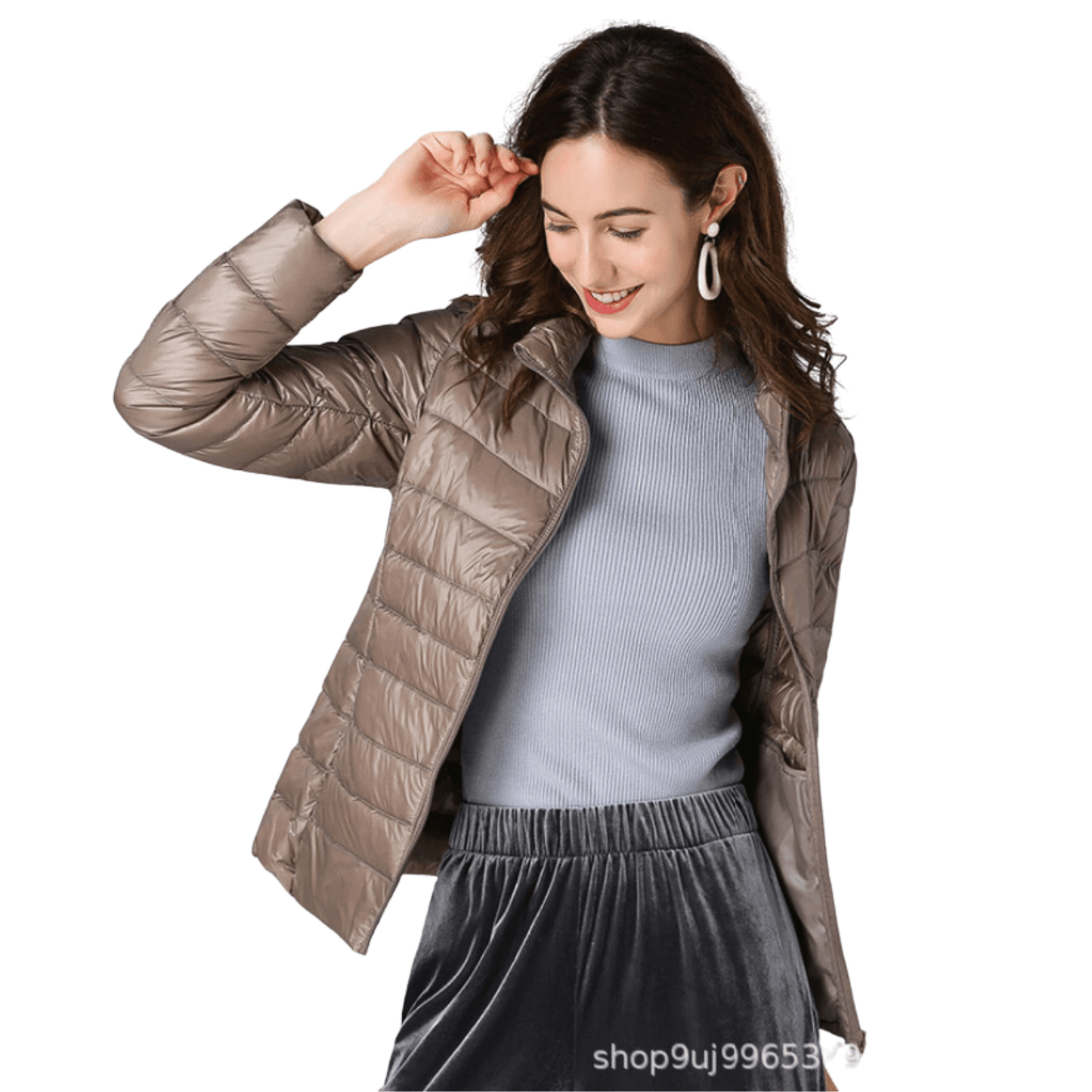 Chaqueta impermeable ultraligera para mujer