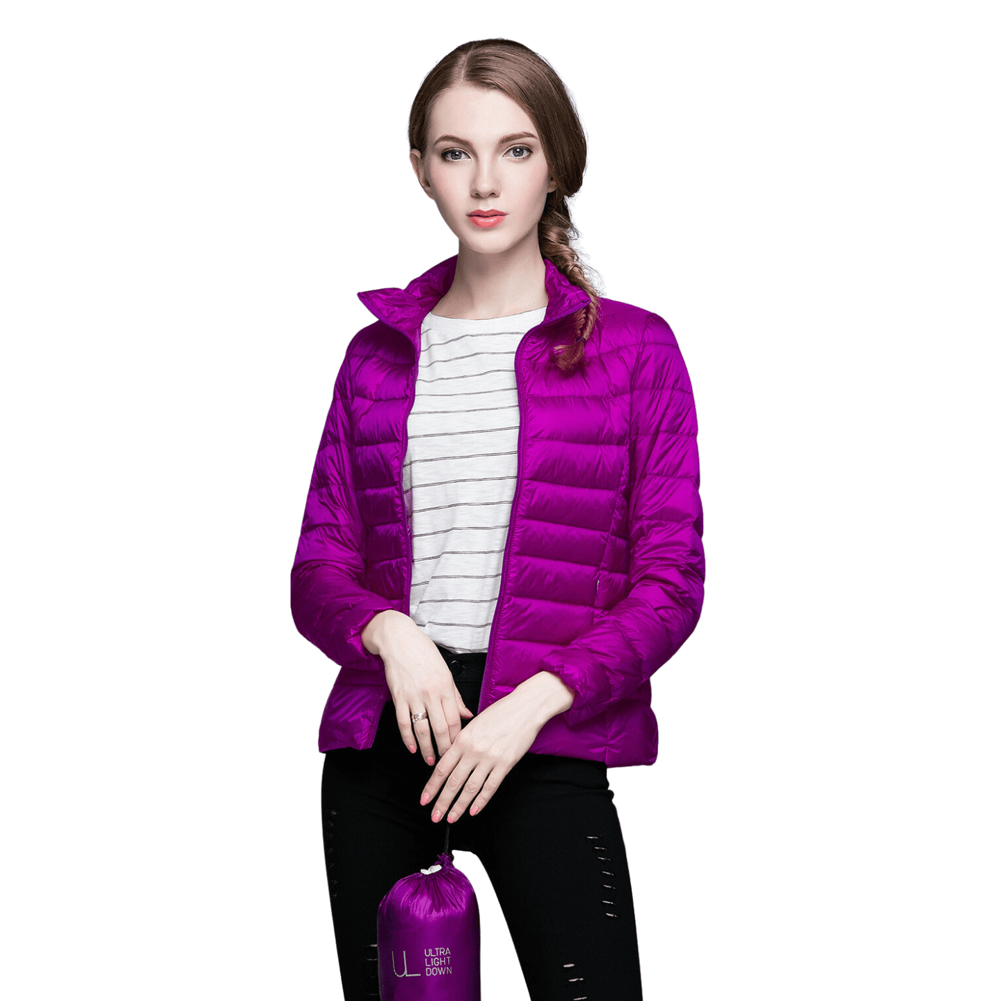 Chaqueta impermeable ultraligera para mujer