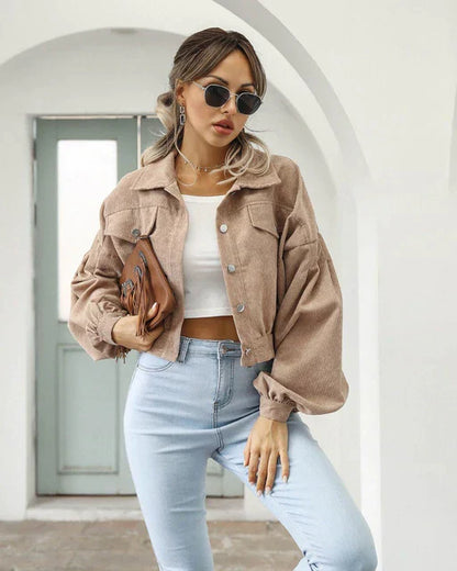 Ester - Chaqueta - Chic - Pana / Diseño versátil - Adecuada para el día a día de la mujer