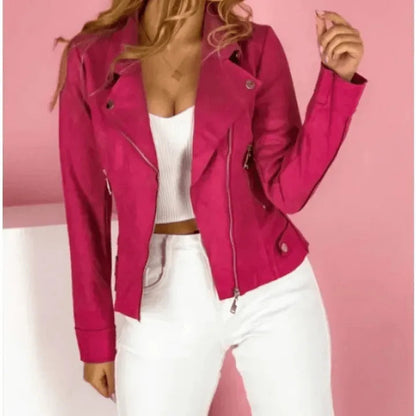 Chaqueta de cuero | Clásico atemporal | Variaciones de color, cuero duradero | Perfecta para todas las estaciones