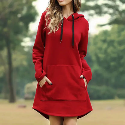 Maya | Sudadera larga con capucha para mujer
