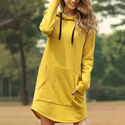 Maya | Sudadera larga con capucha para mujer