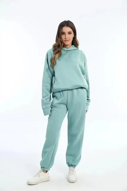 Sudadera con capucha y pantalón de chándal para mujer