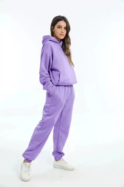 Sudadera con capucha y pantalón de chándal para mujer