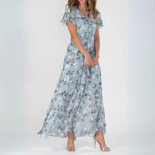 Jolanda | Elegante vestido con estampado floral