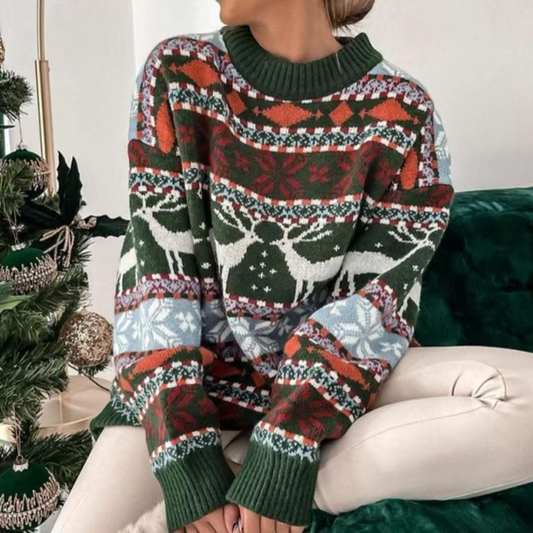 Josabet | Jersey navideño oversize para mujer, elegante y cómodo