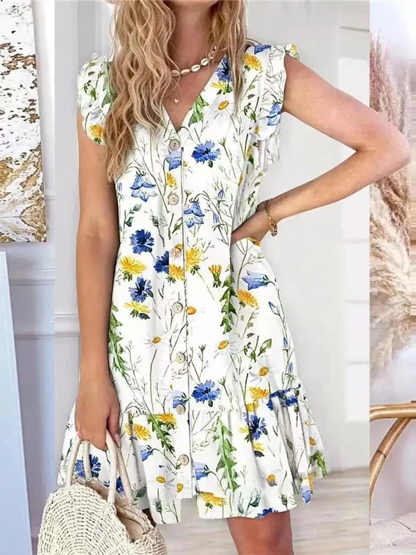 Jovie - Vestido casual estampado para mujer