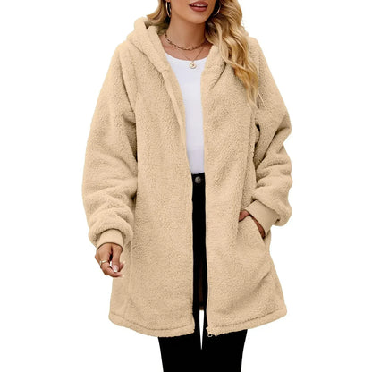 Abrigo de peluche cálido para mujer | Karlie
