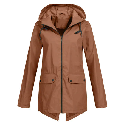 Tamara | abrigo impermeable con cremallera para mujer