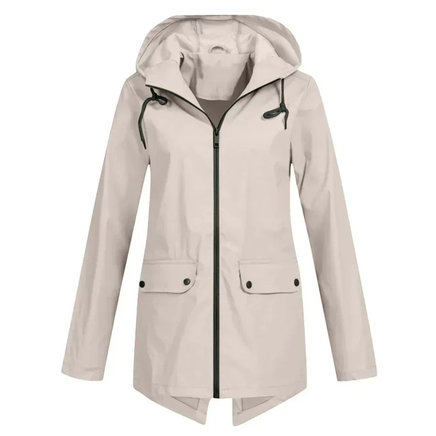 Tamara | abrigo impermeable con cremallera para mujer