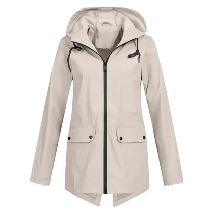 Tamara | abrigo impermeable con cremallera para mujer