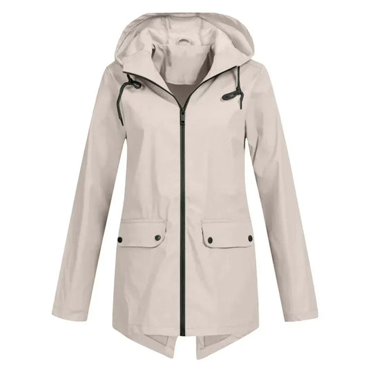 Tamara | abrigo impermeable con cremallera para mujer