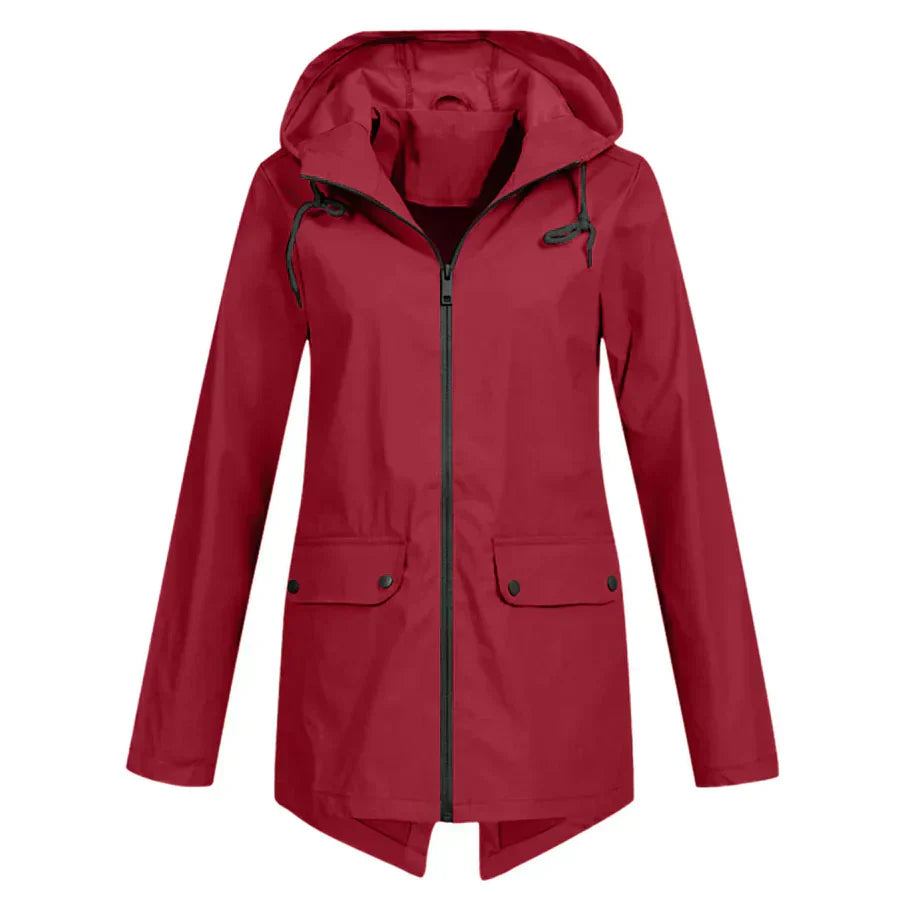 Tamara | abrigo impermeable con cremallera para mujer