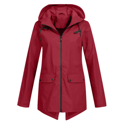 Tamara | abrigo impermeable con cremallera para mujer