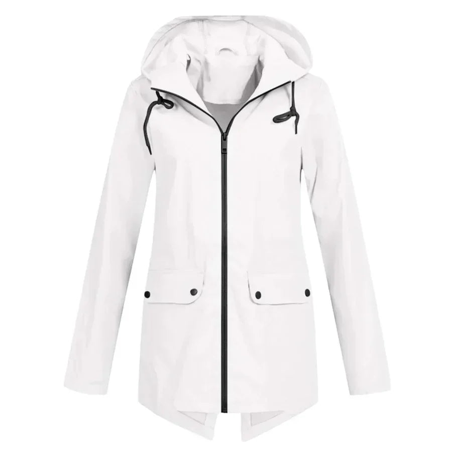 Tamara | abrigo impermeable con cremallera para mujer