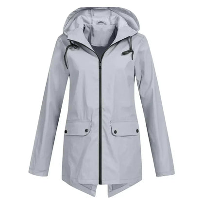 Tamara | abrigo impermeable con cremallera para mujer
