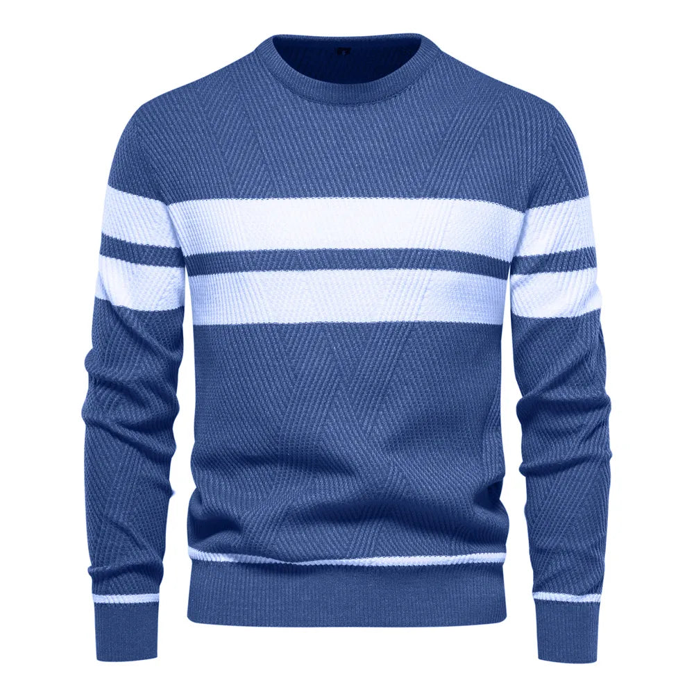 Xino Sweater | Jersey cuello redondo patchwork hombre