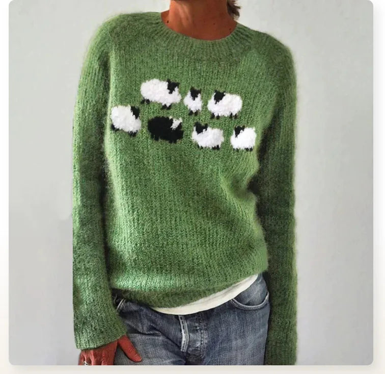 SILVIA™ | Jersey retro de otoño