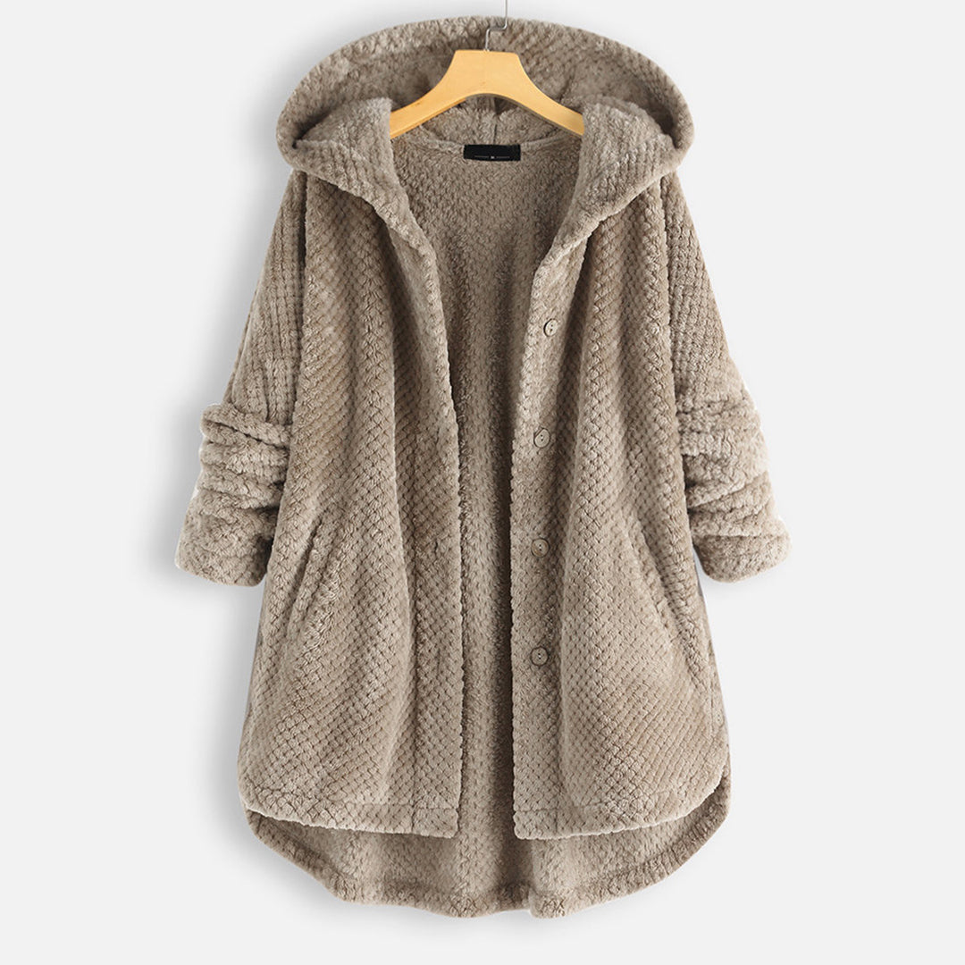 Cárdigan de mujer con capucha para invierno