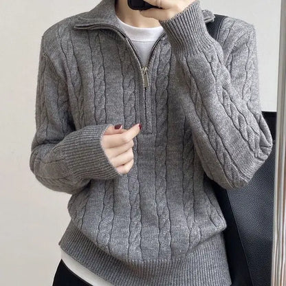 Mica - Jersey de punto de longitud media para mujer