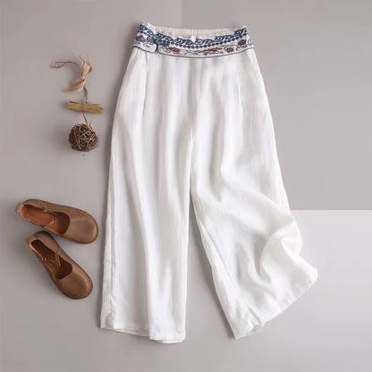 Pantalones vintage de algodón suelto | Liza