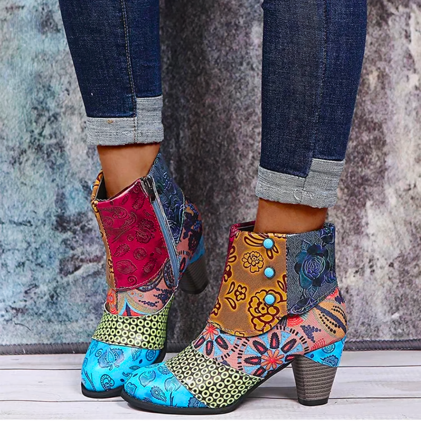 Pammy Boots | Botines retro de colores