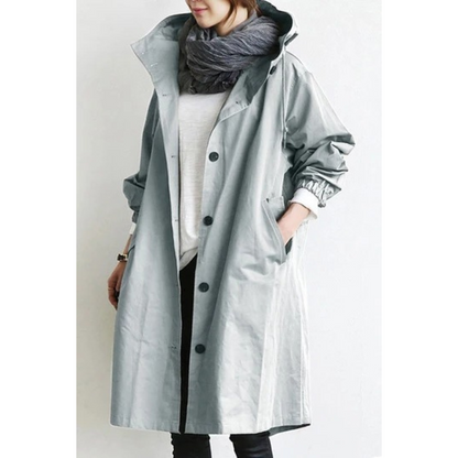 Gabardina larga para mujer