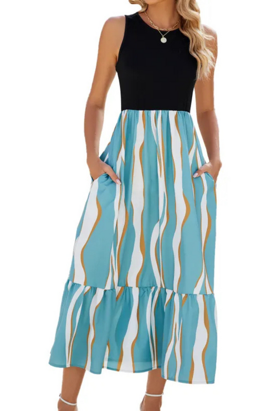 Leigh | Vestido largo sin mangas de verano