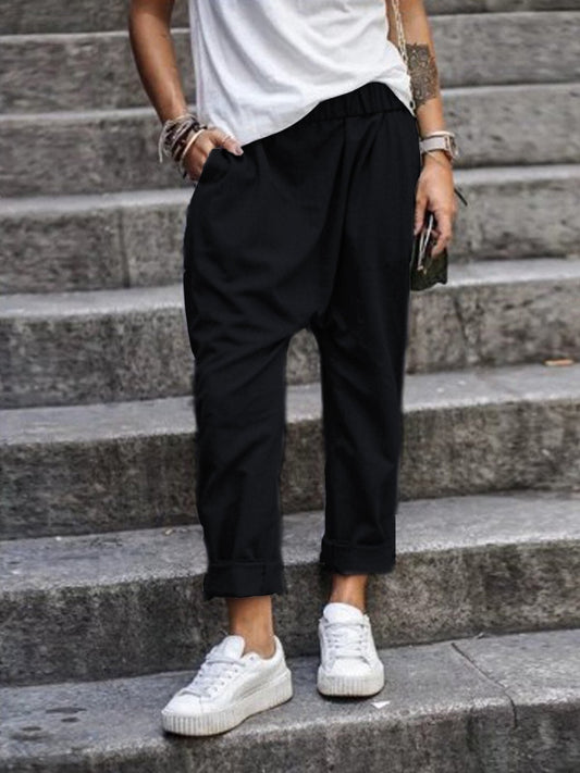 Pantalones anchos de mujer