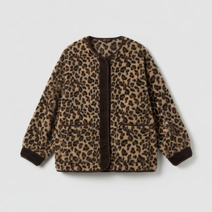 Leona | Chaqueta de mujer con estampado de leopardo, elegante y cómoda