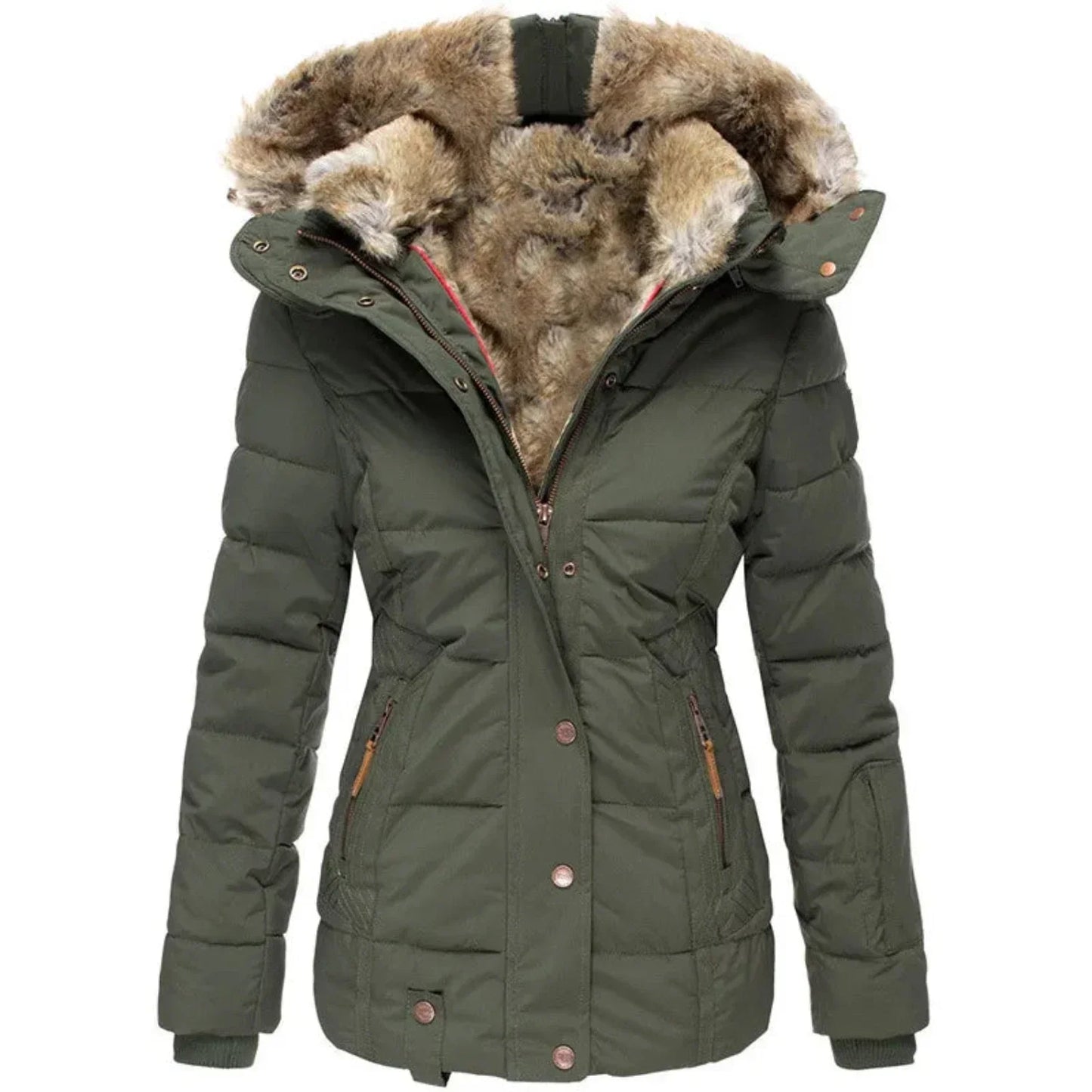 Michaella - Chaqueta - Lujo - Estilo moderno - Ideal para otoño/invierno para mujer