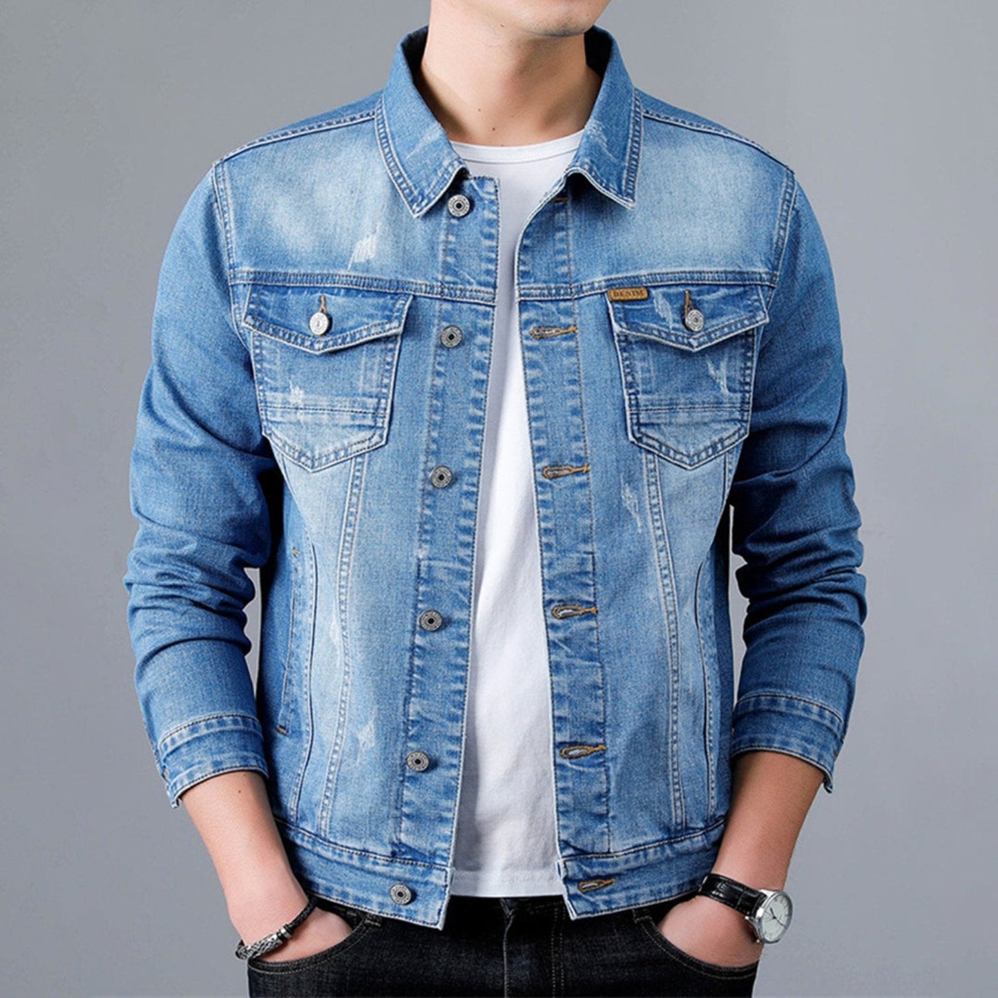 Rey - Chaqueta - Clásica - Moderna - Ideal para otoño/invierno para hombre