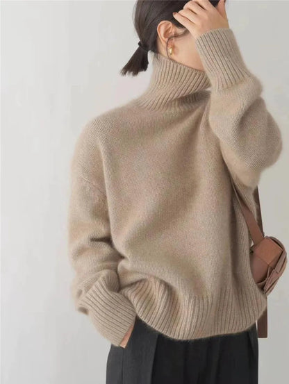 Jersey de cuello alto Lana