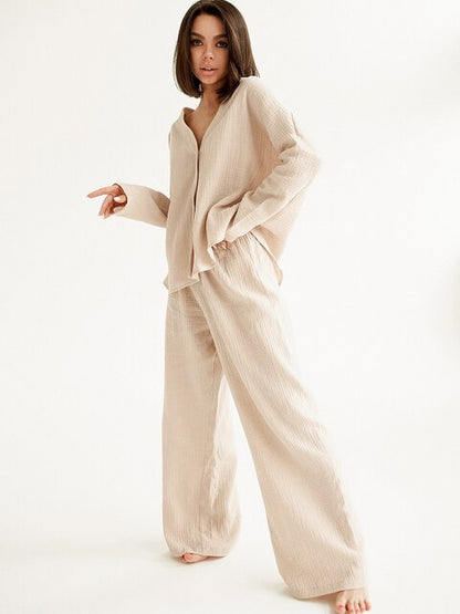 Pantalón y jersey de algodón oversize