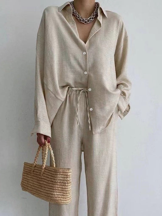 blusa y pantalón de pata ancha